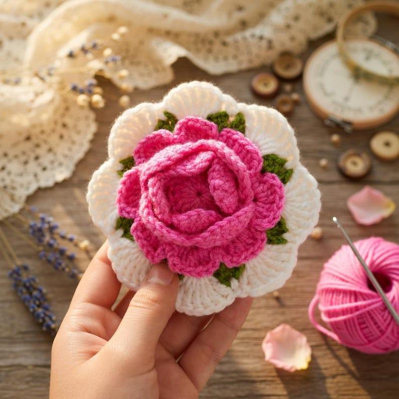Crochet 3D Flower iPod Bag Pattern – Mini Pouch PDF + Video Tutorial