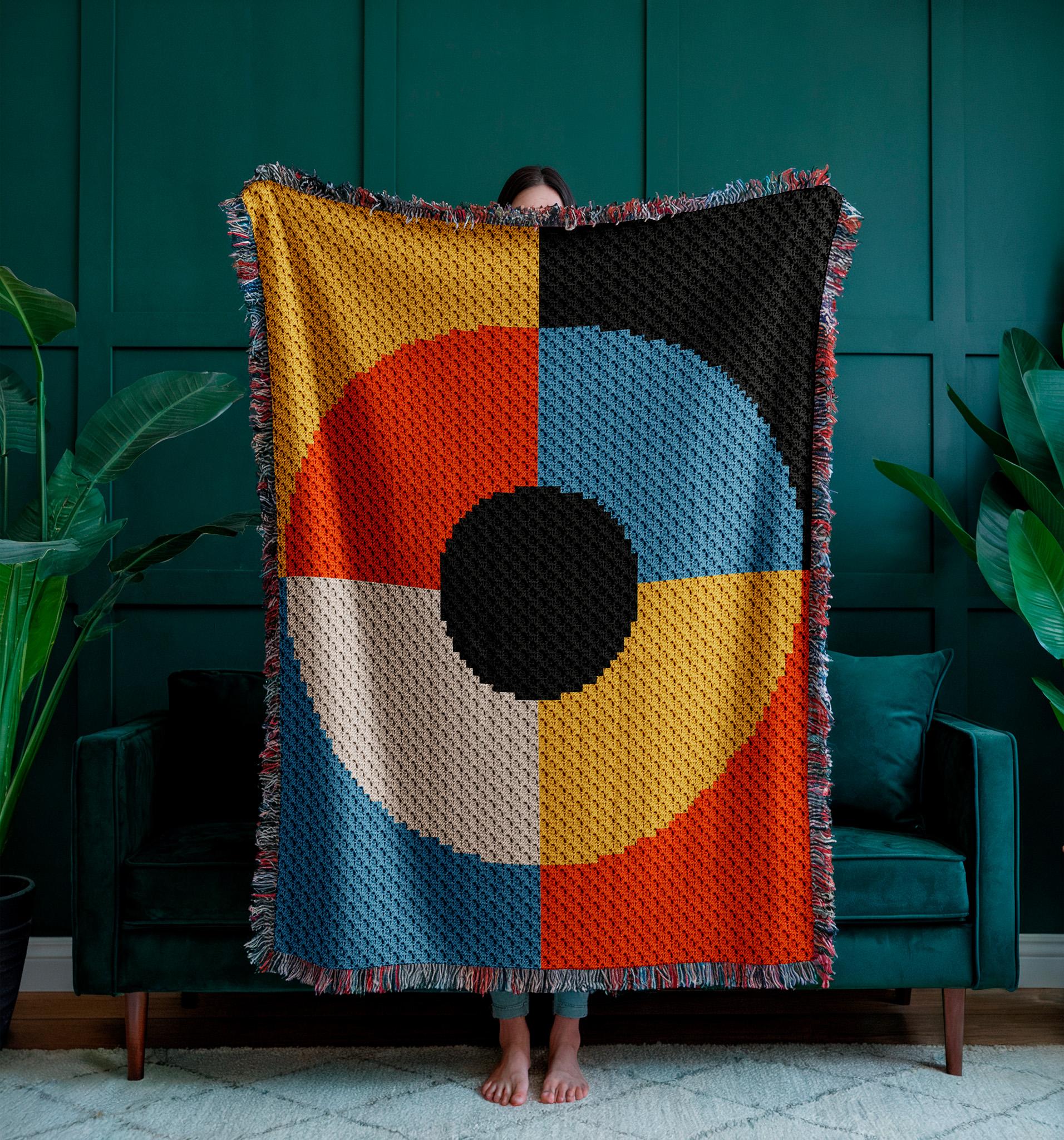Bauhaus Circle C2C Crochet Pattern