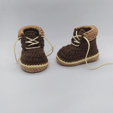 Work Boots Baby Booties