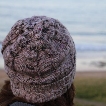 Boysenberry Ripple Cabled Hat TJD41