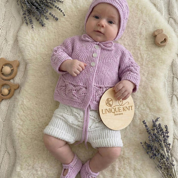 “Heather” sideways knitted set