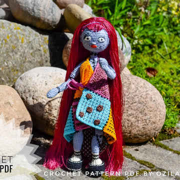 Crochet Pattern Sally Skellington Amigurumi doll
