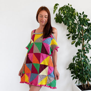 Scrap Yarn Granny Dress