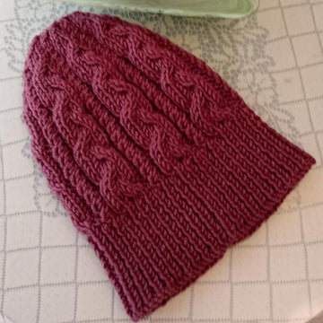 Easy Cable n Twist Chunky Hat Womens Mens