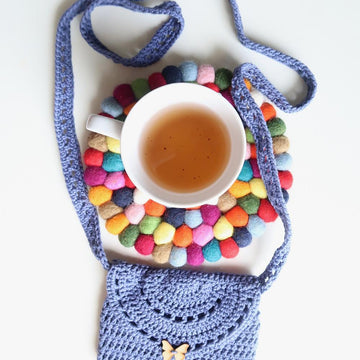 Eyelet Purse