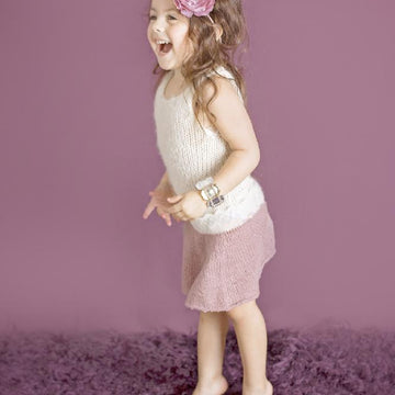 Lace Trim Knit Skirt