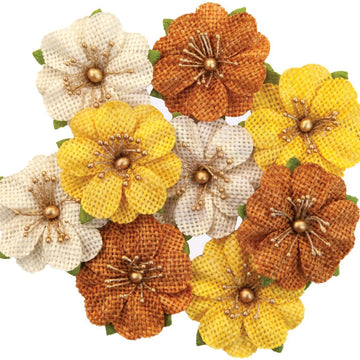 Prima Marketing Mulberry Paper Flowers - Haystack/Autumn Sunset