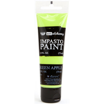Prima Marketing Finnabair Art Alchemy Impasto Paint 2.5 Fluid Ounces - Green Apple
