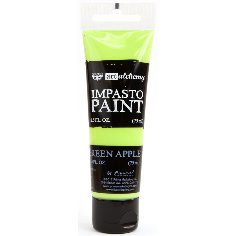 Prima Marketing Finnabair Art Alchemy Impasto Paint 2.5 Fluid Ounces - Green Apple