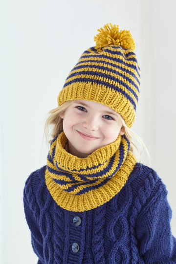 Childrens Cardigan, Hat & Snood in King Cole Ultra Soft Chunky - 5688 - Leaflet