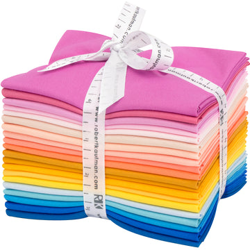 Robert Kaufman Kona Cotton Solids Fat Quarter Bundle - FQ-1528-20