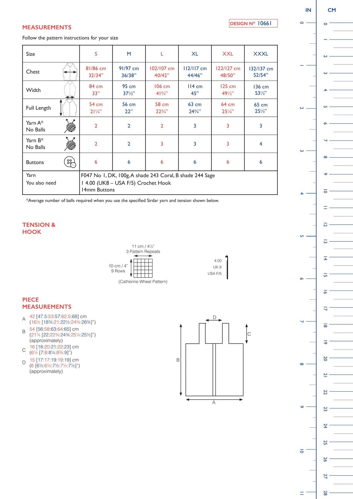 Star Burst Button Cami in Sirdar No.1 - 10661 - Downloadable PDF