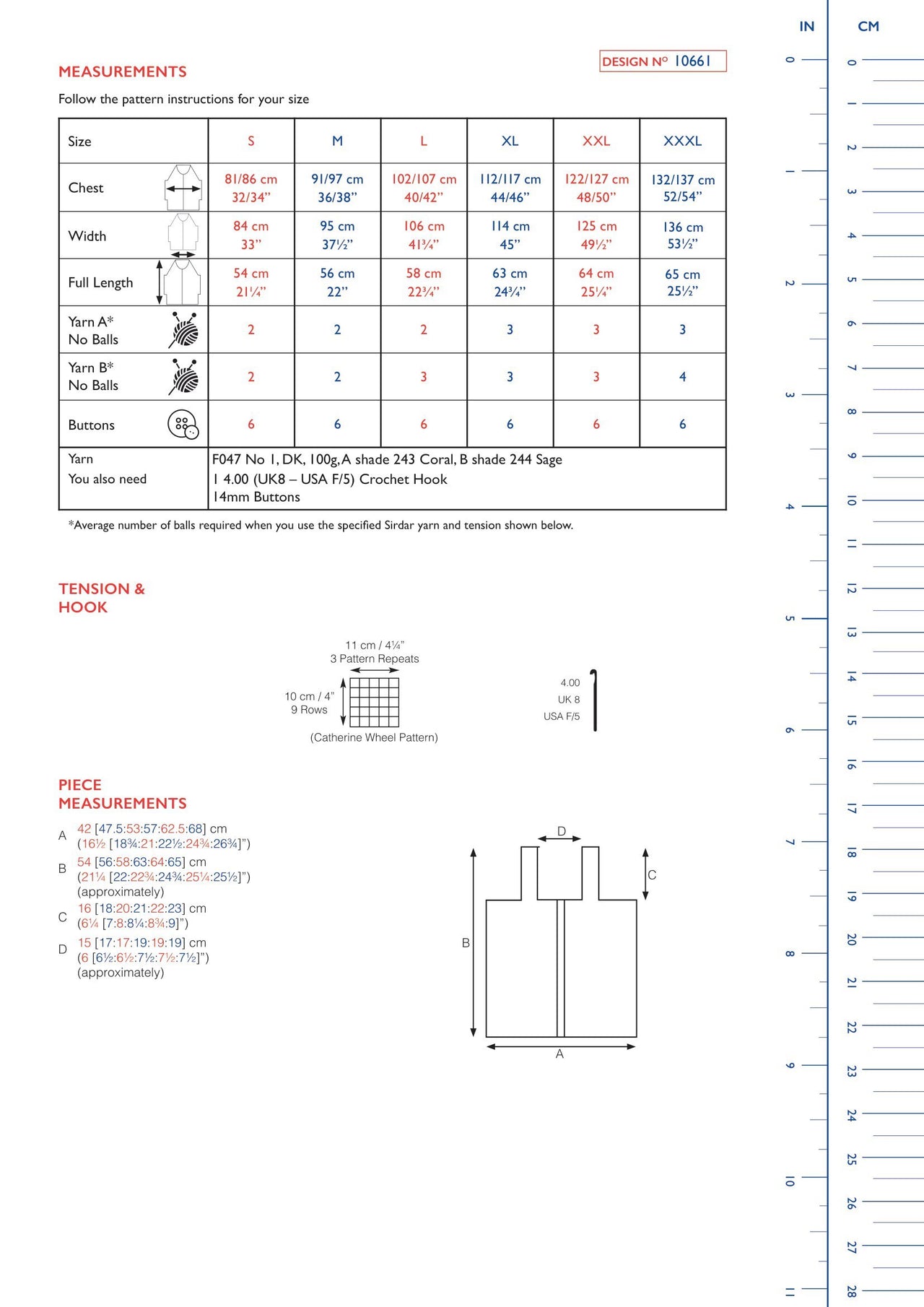 Star Burst Button Cami in Sirdar No.1 - 10661 - Downloadable PDF