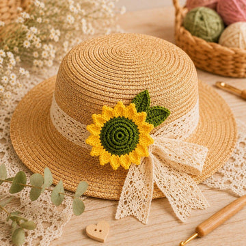 Crochet Sunflower Keychain & Bag Charm Pattern | PDF + Video Tutorial