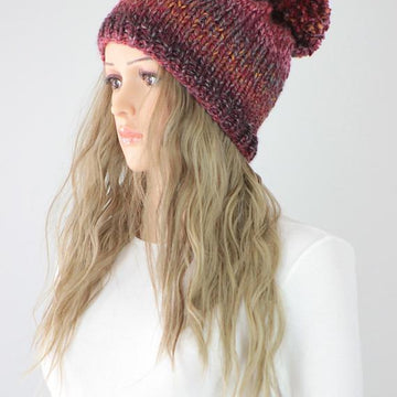 Gina Knit Pompom Hat #812