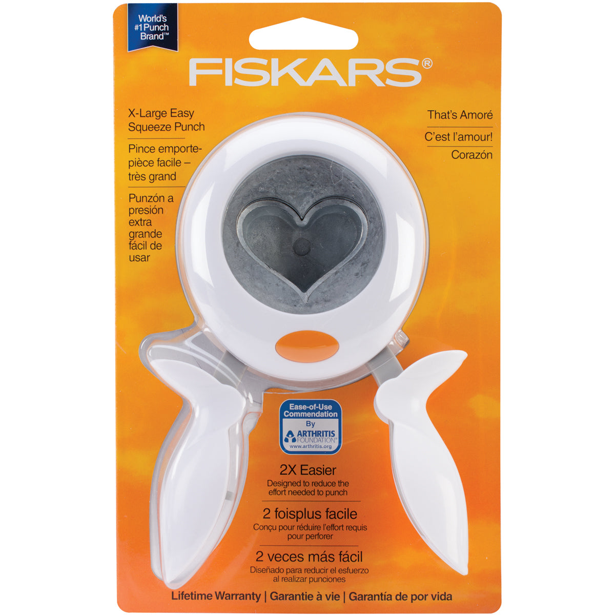 Fiskars Squeeze Punch X-Large - Heart, 2"