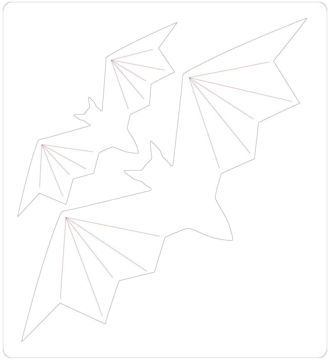 Sizzix Bigz Die By Josh Griffiths - Dimensional Bats