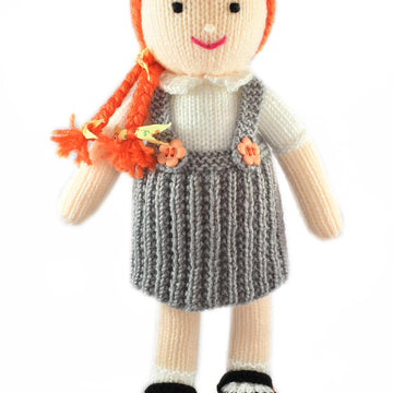 Annabelle schoolgirl doll knitting pattern 19019
