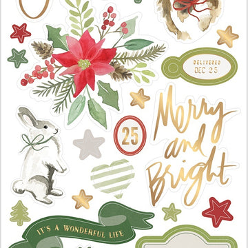 American Crafts Heidi Swapp Winter Wonderland Cardstock Stickers 93/Pkg - 592019