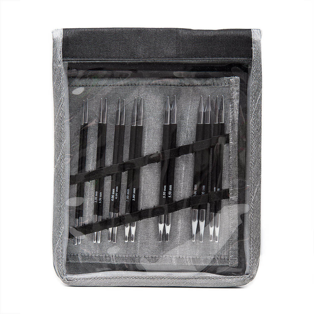 KnitPro Karbonz Interchangeable Needle Tips (Deluxe Set of 7)