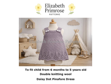 Daisy Dot Pinafore Dress P187