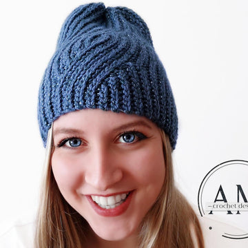 ECHO knit-look beanie