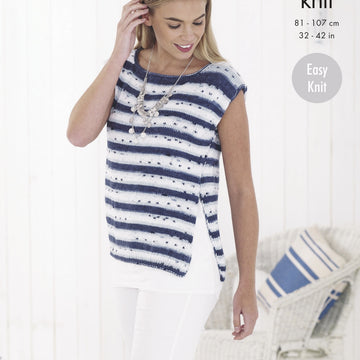 Ladies' Sweaters in King Cole Cottonsoft Crush DK - 4774 - Downloadable PDF