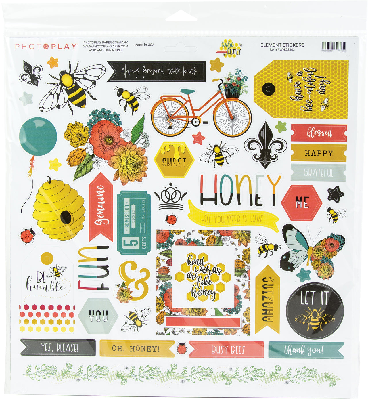 Photoplay Paper PhotoPlay Collection Pack 12"X12" - Wild Honey