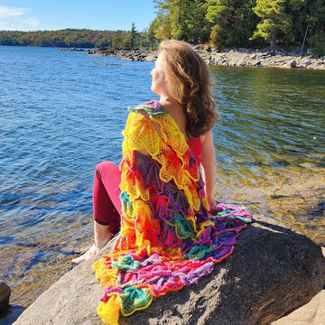 Fall Leaves Garden Shawl