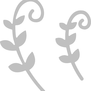 Paper Rose Dies - Leaf Scrolls