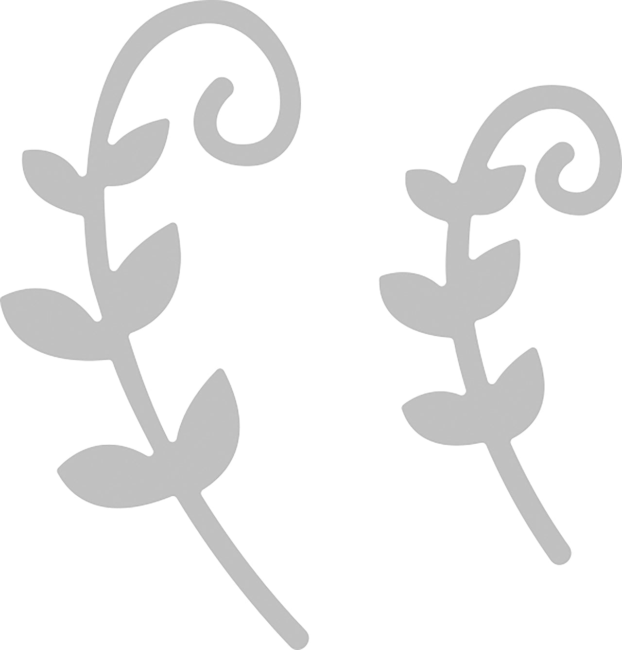 Paper Rose Dies - Leaf Scrolls