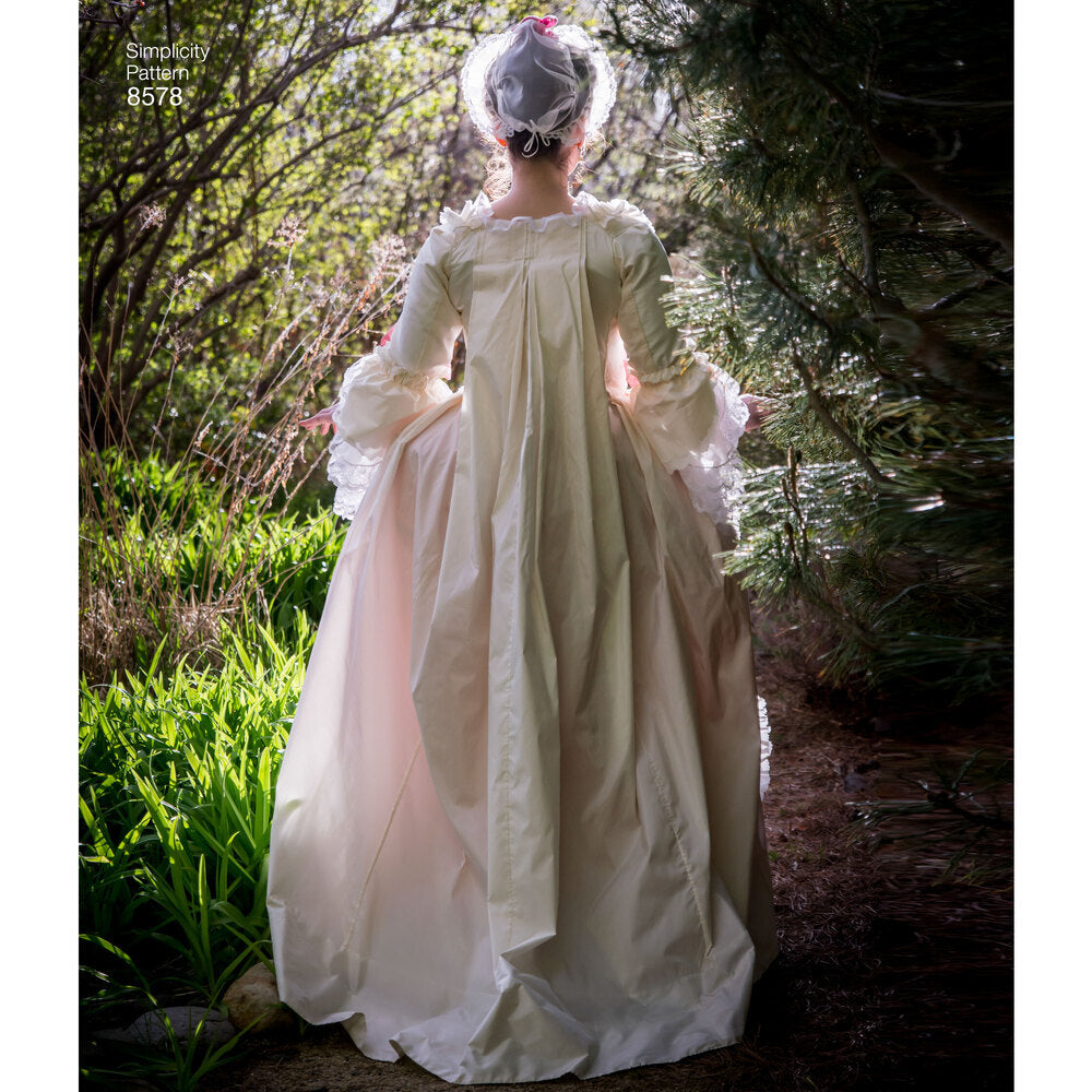 Simplicity 8578 Women's 18th Century Gown - Sewing Pattern