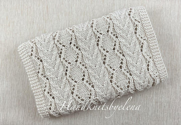 Infinity Scarf with Braids and Lace