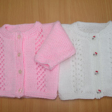 2-option baby cardigan