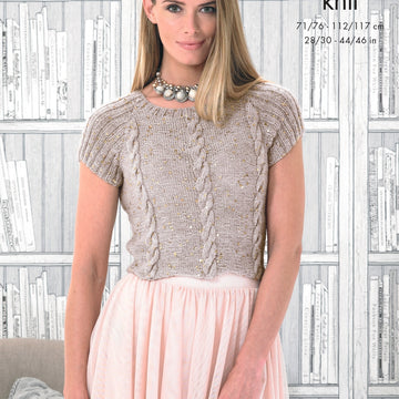 Top & Cardigan in King Cole Galaxy DK - 4108 - Downloadable PDF