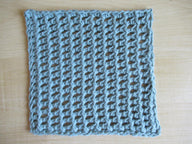 Tunisian Braided Mesh Washcloth