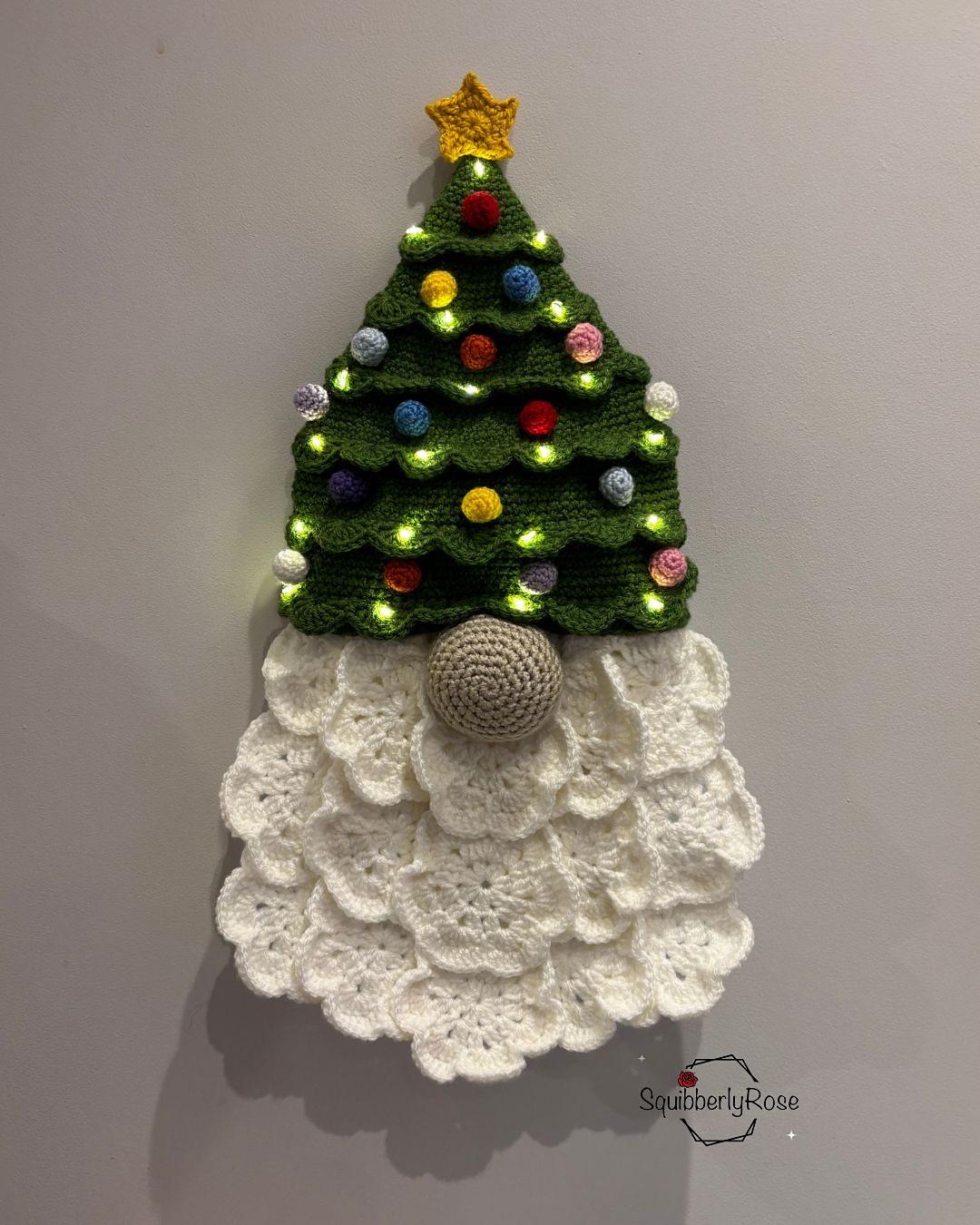 Christmas Tree Gnome Wreath