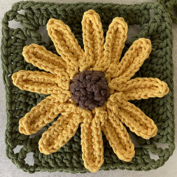 Rudbeckia Flower Granny Square