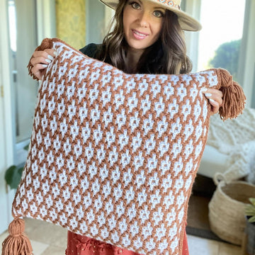 Desert Dunes Mosaic Pillow