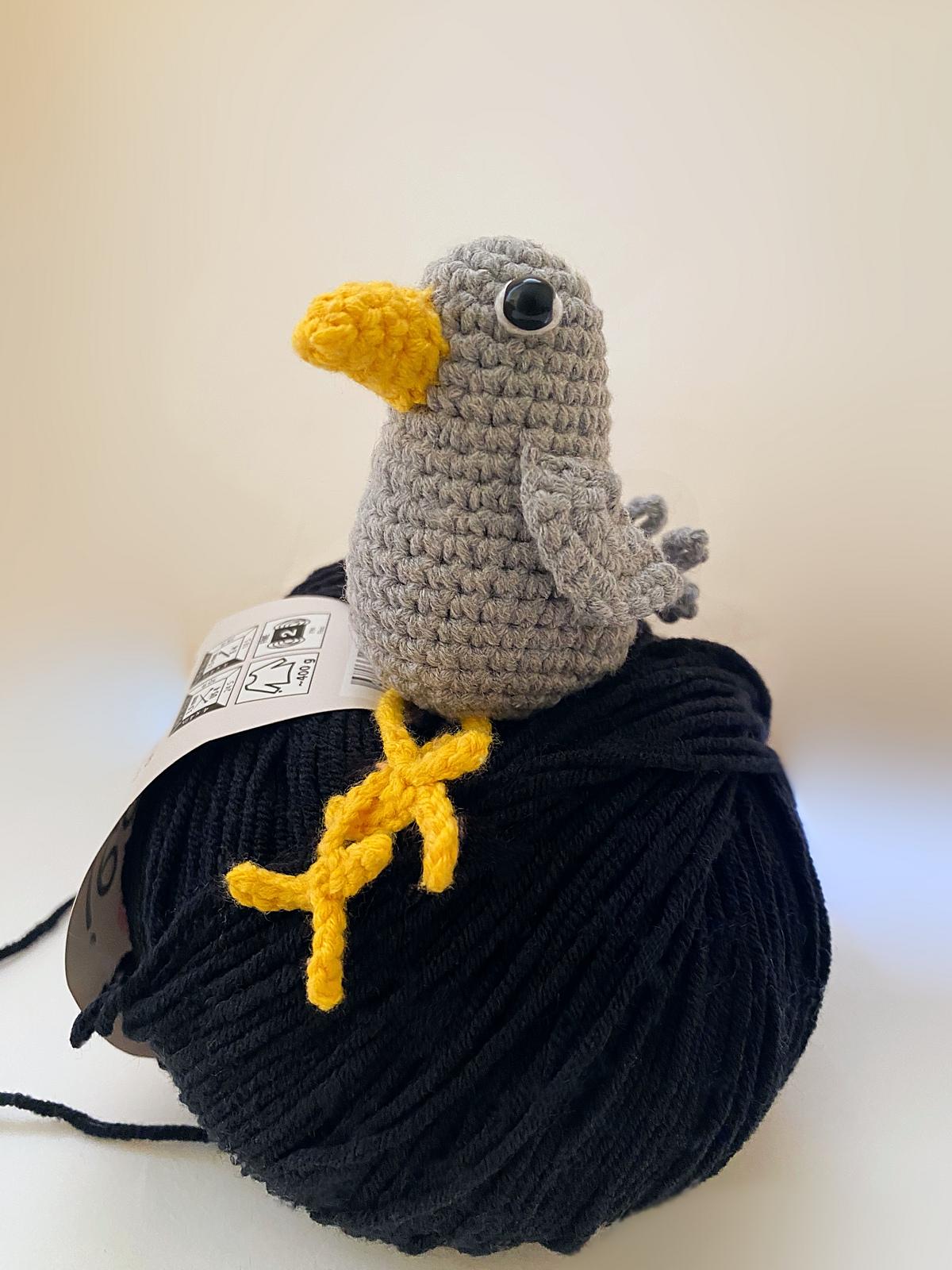 Crow and pumpkins