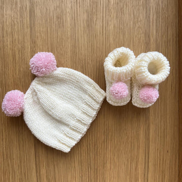 Baby Pompom Booties