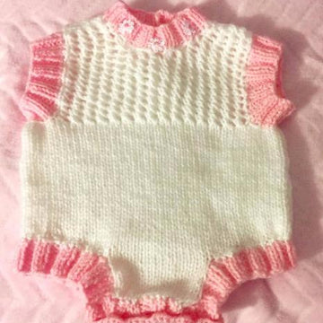 "Lucy" Romper, Cardi, Shoes and Hairband Prem and Newborn