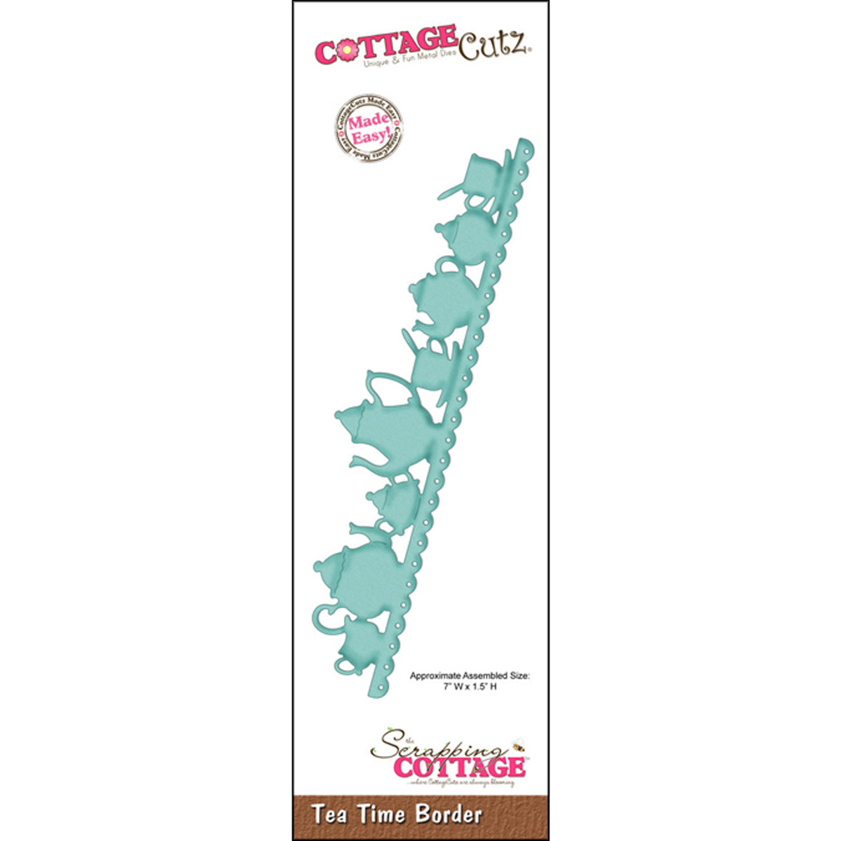 CottageCutz Border Die - Tea Time 7"