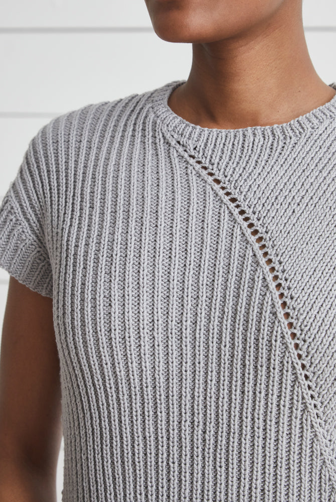 Ronni -  Top Knitting Pattern For Women in Debbie Bliss Piper by Debbie Bliss