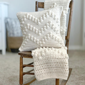 The Chevron Bobble Blanket 062