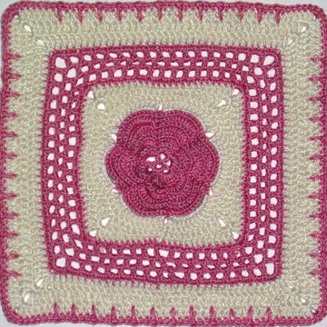 Roses and Lace - 8" square
