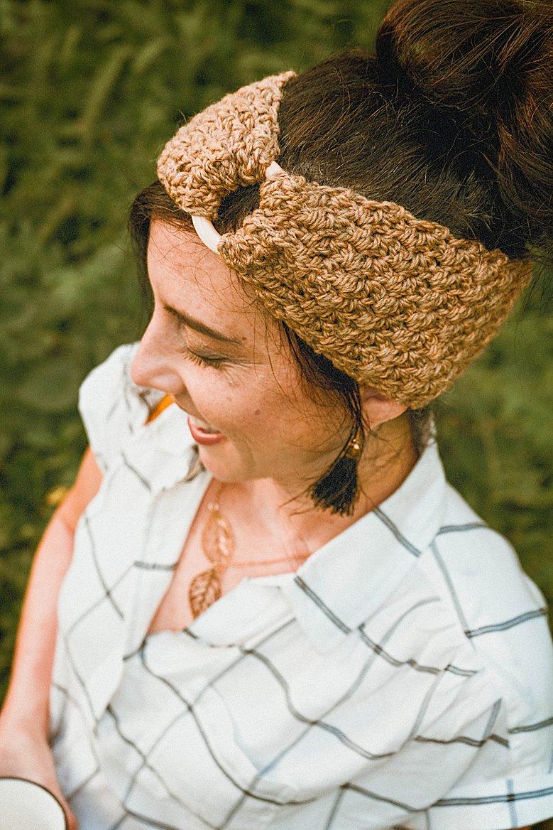 Crochet Honeycomb Earwarmer Headband