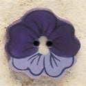 Mill Hill Button 43183 - Purple Pansy