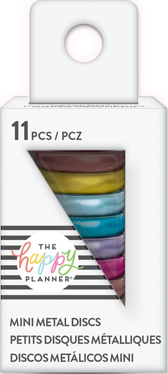 The Happy Planner Mini Metal Expander Discs 11/Pkg - Rainbow