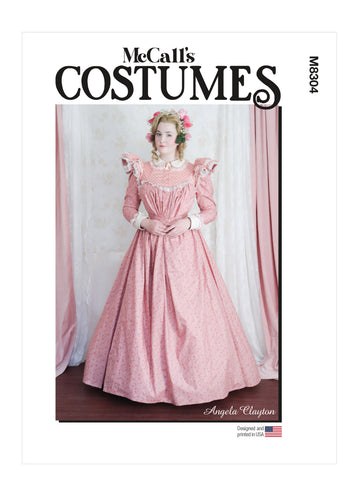 McCall's 1890s Tea Dress and Belt M8304 - Sewing Pattern